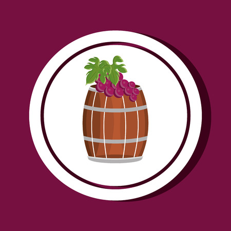 Wine design over purple background, vector illustration.のイラスト素材