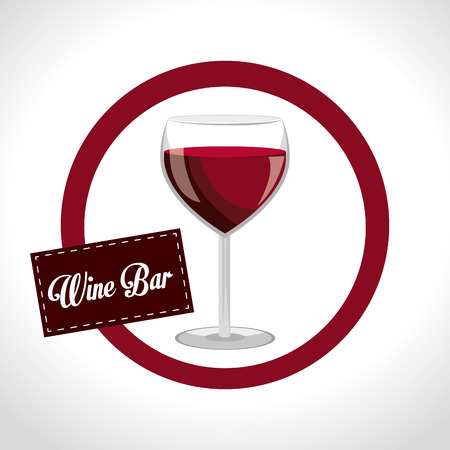 Wine design over white background, vector illustration.のイラスト素材