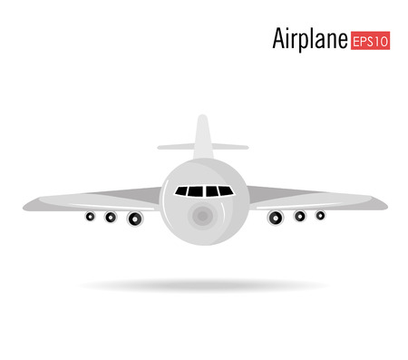 Airplane design over white background, vector illustration.のイラスト素材