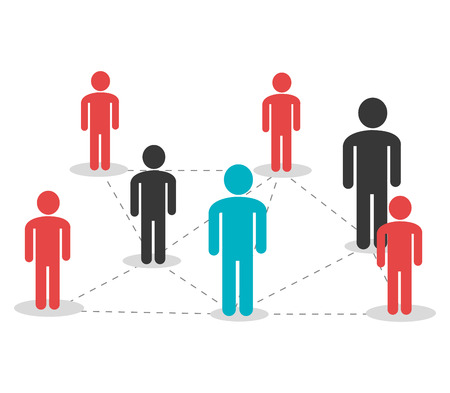 Network design over white background, vector illustration.のイラスト素材