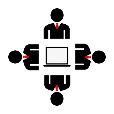 Network design over white background, vector illustration.のイラスト素材