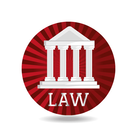Law design over white background, vector illustration.のイラスト素材