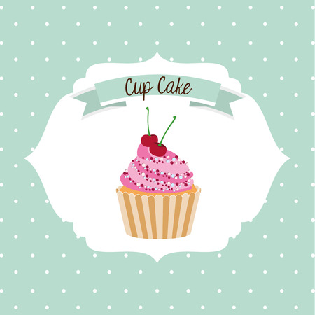 sweet cupcake design, vector illustration eps10 graphicのイラスト素材