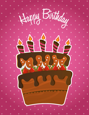 happy birthday design, vector illustration eps10 graphicのイラスト素材