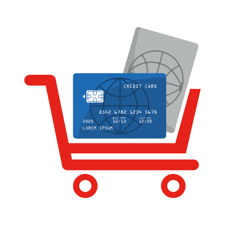shopping icon design, vector illustration eps10 graphicのイラスト素材