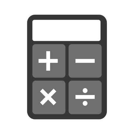 calculator device design, vector illustration のイラスト素材