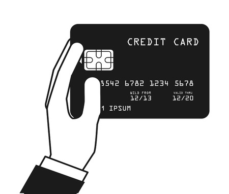 credit card design, vector illustration のイラスト素材