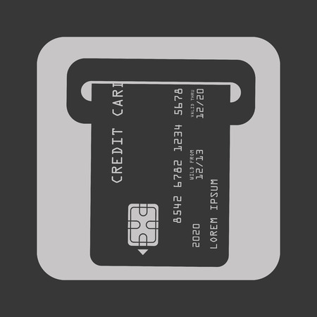 credit card design, vector illustration のイラスト素材