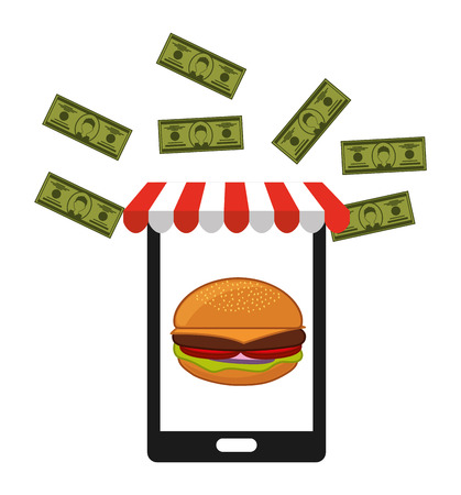 fast food commerce design, vector illustration eps10 graphicのイラスト素材