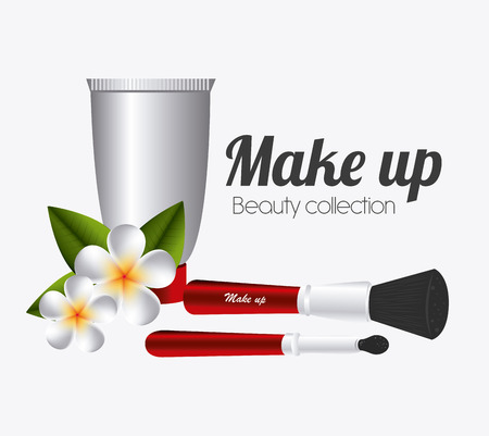 Make up design over white background, vector illustration.のイラスト素材