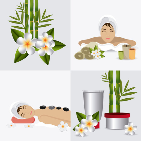 SPA design over white background, vector illustration.のイラスト素材