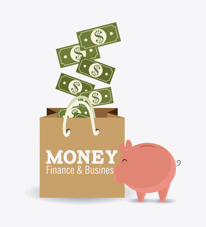 Money design over white background, vector illustration.のイラスト素材