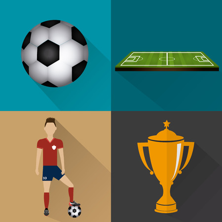 Sport design over colorful background, vector illustration.のイラスト素材