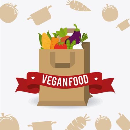Food design over white background, vector illustration.のイラスト素材