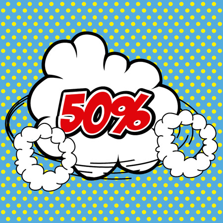 Comic design over colorful design, vector illustration.のイラスト素材