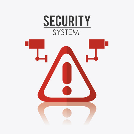 Security system design over white background, vector illustration.のイラスト素材