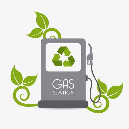 Ecology design over white background, vector illustration.のイラスト素材