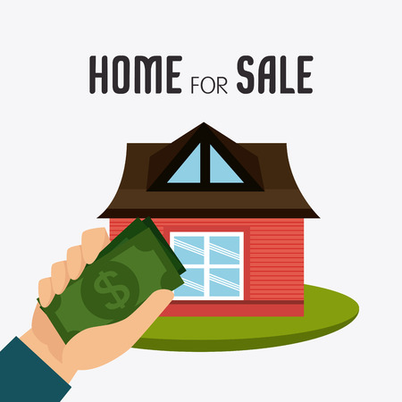 Real estate design over white background, vector illustration.のイラスト素材