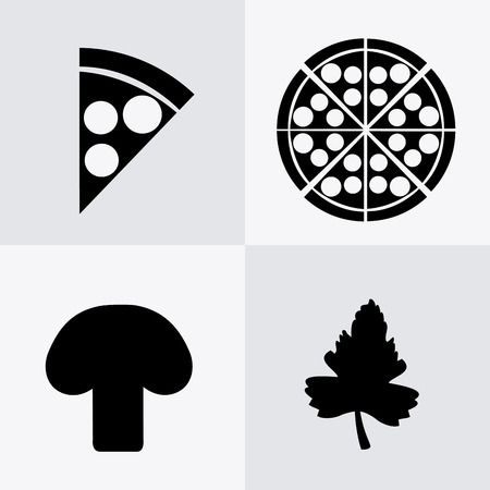 Pizza design over white background, vector illustration.のイラスト素材