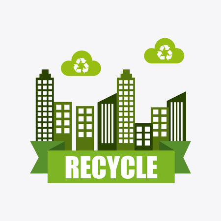 Ecology design over white background, vector illustration.のイラスト素材