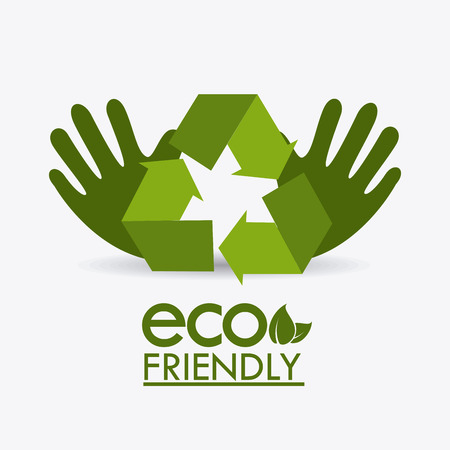 Ecology design over white background, vector illustration.のイラスト素材