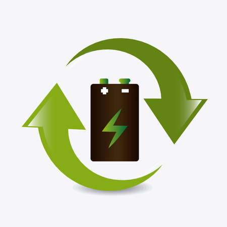 Ecology design over white background, vector illustration.のイラスト素材