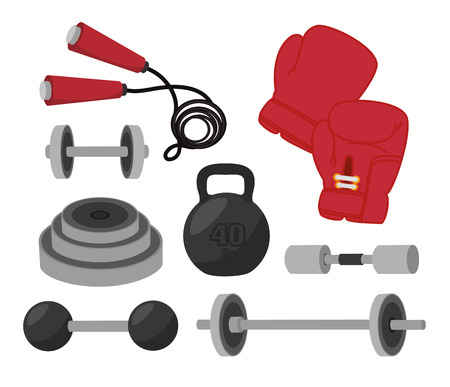 Fitness design over white background, vector illustration.のイラスト素材