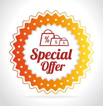 Shopping design over white background, vector illustration.のイラスト素材