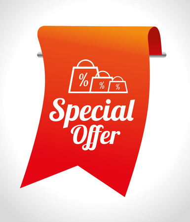 Shopping design over white background, vector illustration.のイラスト素材