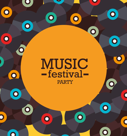 Music design over yellow background, vector illustration.のイラスト素材