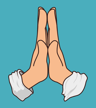 Christianity design over blue background, vector illustration.のイラスト素材