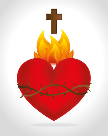 Christianity design over white background, vector illustration.のイラスト素材