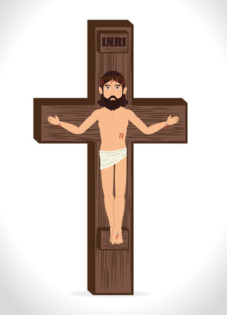 Christianity design over white background, vector illustration.のイラスト素材