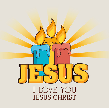 Christianity design over beige background, vector illustration.のイラスト素材
