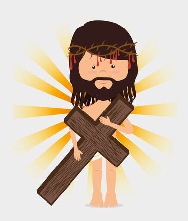 Christianity design over white background, vector illustration.のイラスト素材