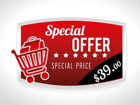 Shopping design over white background, vector illustration.のイラスト素材