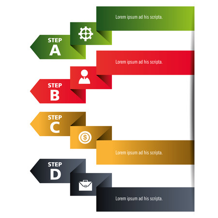 Infographics design over white background, vector illustration.のイラスト素材