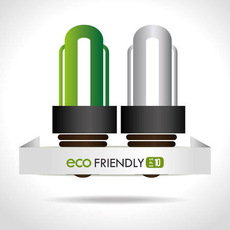 Ecology design over white background, vector illustration.のイラスト素材