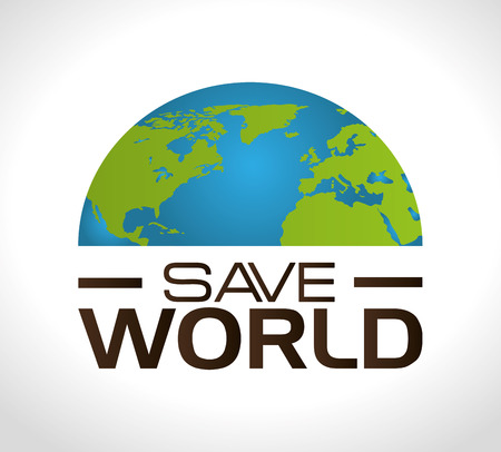 Ecology design over white background, vector illustration.のイラスト素材