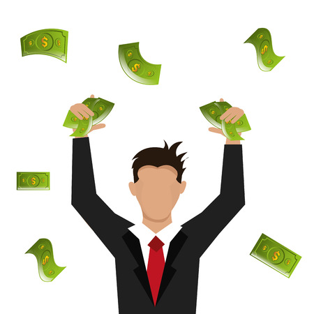 Money design over white background, vector illustration.のイラスト素材
