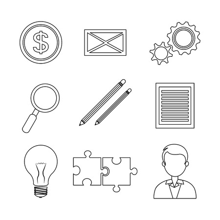 Business design over white background, vector illustration.のイラスト素材