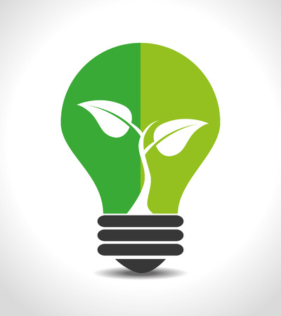 Ecology design over white background, vector illustration.のイラスト素材