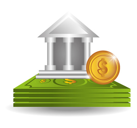 Money design over white background, vector illustration.のイラスト素材