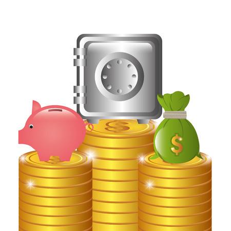 Money design over white background, vector illustration.のイラスト素材