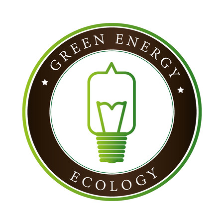 Ecology design over white background, vector illustration.のイラスト素材