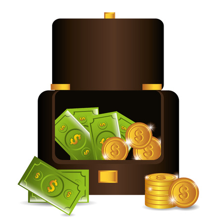 Money design over white background, vector illustration.のイラスト素材