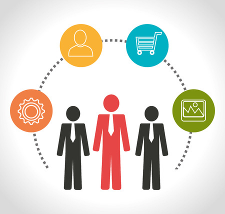 Business design over white background, vector illustration.のイラスト素材