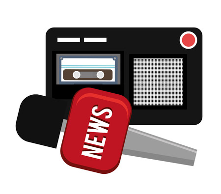 News design over white background, vector illustration.のイラスト素材