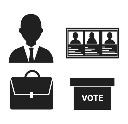 Politics design over white background, vector illustration.のイラスト素材