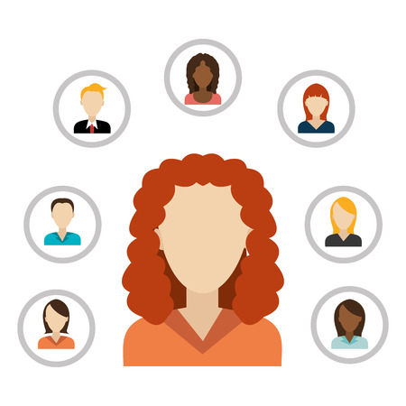 Teamwork design over white background, vector illustration.のイラスト素材